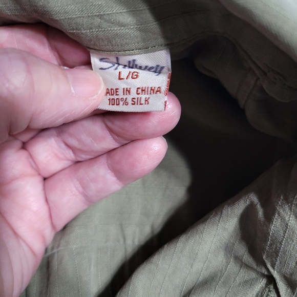 Mens Tommy Bahama Button Down 100% Silk Short Sleeve Shirt - Picture 6 of 8